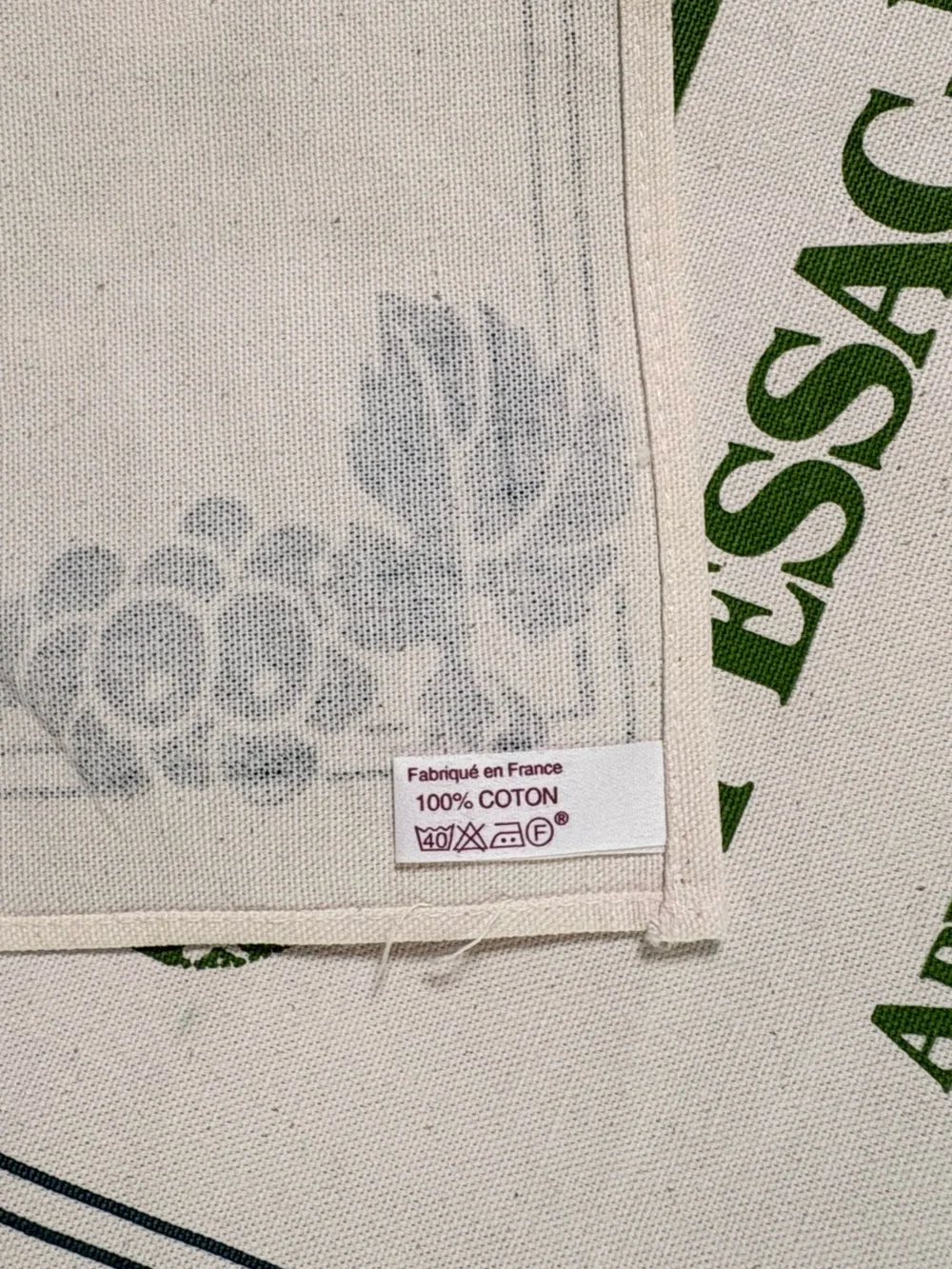 Set 2 Vintage French Chateau Wine Tea Towels 1990 France Cotton Unused